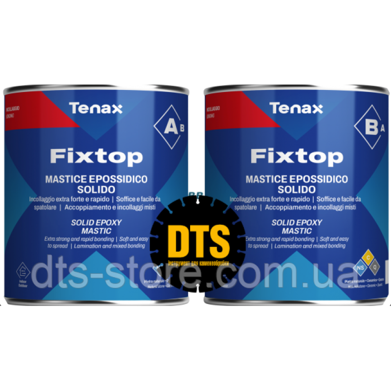 TENAX Клей епоксидний FixTop (Колишній Rivo50) A+B Paglierino (1+1 л) TENAX Клей епоксидний FixTop (Колишній Rivo50) A+B Paglierino (1+1 л)